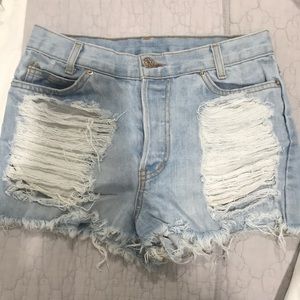 High wasted shorts